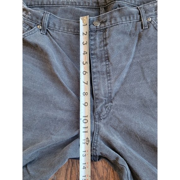 Dickies Faded Black Carpenter Utility Pocket Men’s 42x30 Denim Workwear Jeans - Picture 9 of 10